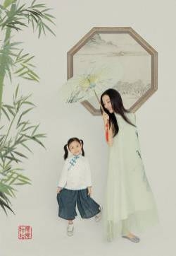 贾乃亮李小璐甜馨一家三口庆生写真大片