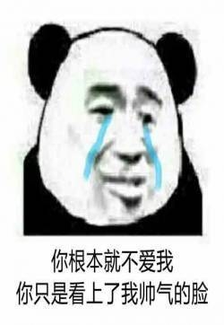 发泄表情包图片 微信心情状态配图：你根本不爱我