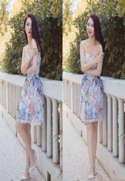 戚薇抹胸花裙娇艳迷人写真图片