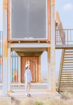 温心阳光活力潮流街拍高清图片