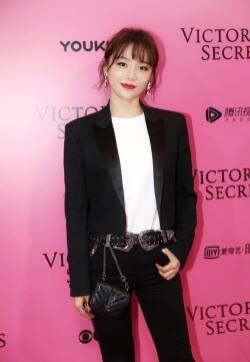 袁姗姗维密红毯霸气性感写真图片