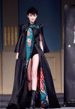 张馨予性感长裙礼服高清图片