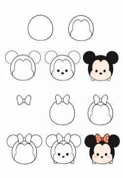 幼儿简笔画图片：卡通动漫角色简笔画教程图片