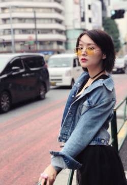 邓莎娇俏甜美街拍写真图片  邓莎图片