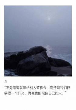 孤独勇气人生爱情心情文字语录图片