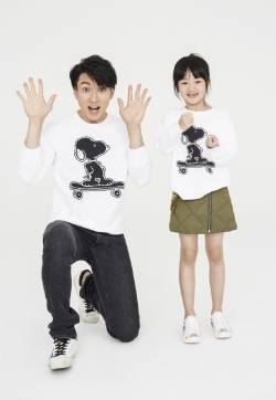 吴尊NeiNei父女时尚杂志写真图片