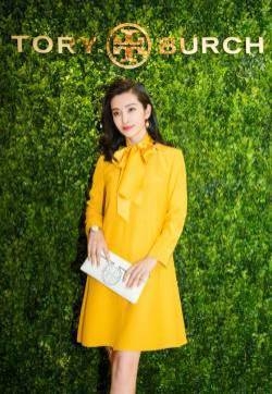 李冰冰连衣裙简洁优雅性感写真图片