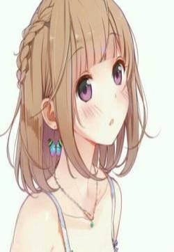 微信二次元短发女生头像图片