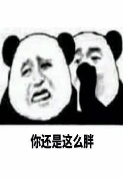 熊猫头减肥斗图表情包