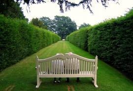 英格兰小镇上的花园壁纸