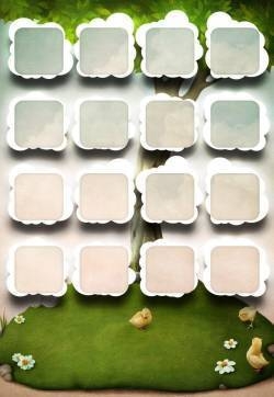 iphone主屏方格苹果手机壁纸下载