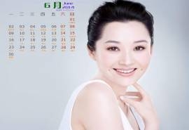 2014年6月日历桌面壁纸花儿与少年国民御姐许晴高清写真