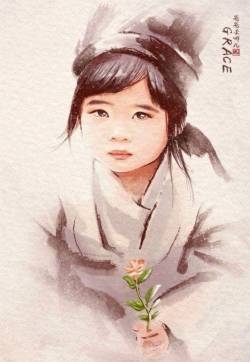 古装《爸爸去哪儿》iPhone 4S苹果手机壁纸