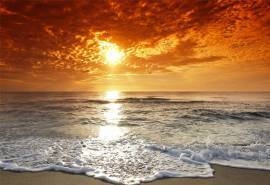 精选好看的大自然海上落日夕阳唯美意境风景高清壁纸下载