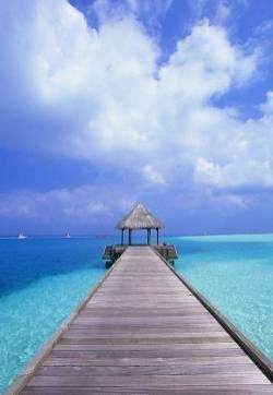 夏天海边风景亮丽景色图片iphone4壁纸下载