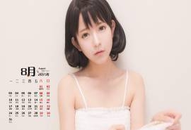 2015年8月日历芭比娃娃yurisa写真电脑壁纸下载