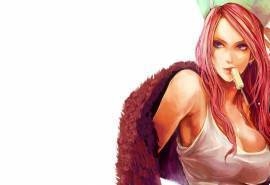 《海贼王》乔艾莉·波妮冰棒图桌面壁纸下载