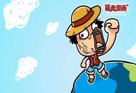 精选暴走漫画恶搞日本动漫海贼王路飞电脑桌面壁纸下载