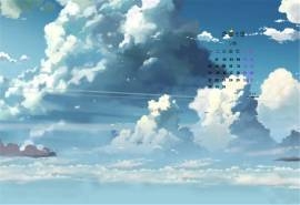 2015年9月日历壁纸动漫迷最爱的卡通动漫天空背景素材5