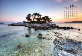 2015年9月日历唯美高清风景壁纸图片下载