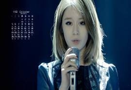 2015年10月日历T-ara成员李居丽图片桌面壁纸下载1