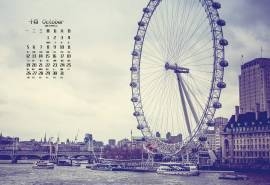 2015年10月日历唯美摩天轮高清桌面壁纸下载8