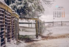 2015年11月日历冬天雪景桌面壁纸下载3