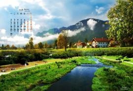 2015年11月日历美丽风景图电脑桌面壁纸下载