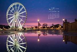 2015年12月日历唯美摩天轮桌面壁纸下载3
