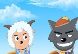 《喜羊羊与灰太狼》可爱搞怪CP电脑壁纸