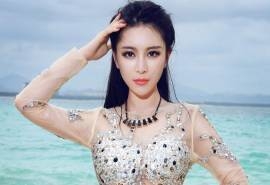 妩媚女慕羽茜高清性感桌面壁纸