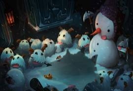 英雄联盟魄罗的欢乐冰雪人电脑壁纸