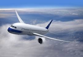天空中的波音747音速飞机电脑桌面壁纸图片下载