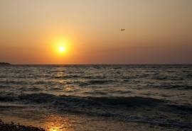 美丽的夕阳海边风景电脑桌面壁纸