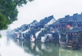 浙江西塘古镇图片优美风景图片电脑壁纸下载