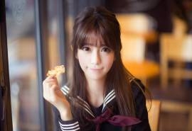 韩国模特yurisa水手服咖啡馆写真电脑图片下载