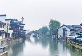浙江西塘古镇优美风景桌面壁纸图片下载