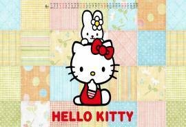 2016年6月日历可爱凯蒂猫小女生卡通电脑桌面壁纸