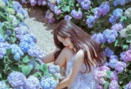 梦幻绝色艳丽的花园公主桌面壁纸