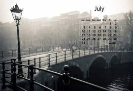 2016年7月日历
