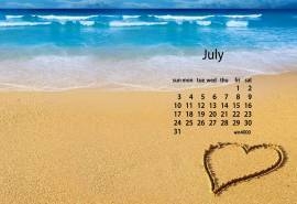 2016年7月日历LOMO风格图片电脑桌面壁纸下载