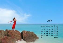 2016年7月日历