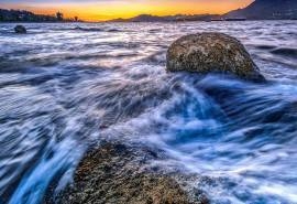 唯美夕阳海滩风景壁纸图片 第二辑