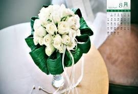 2016年8月日历唯美浪漫主题电脑桌面壁纸