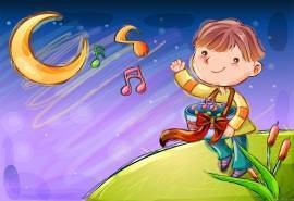 精美儿童漫画手绘插画桌面壁纸图片