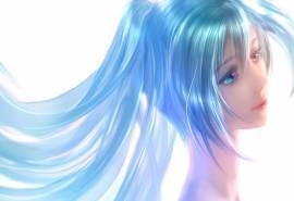 初音未来女孩蓝色头发动漫壁纸