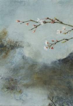 梅花油画抽象艺术高清手机壁纸