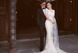 张靓颖冯柯恩爱婚纱照精选桌面壁纸下载