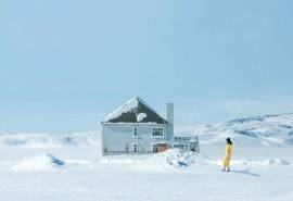 唯美梦幻的喀纳斯雪景桌面壁纸