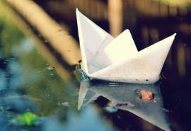 小纸船唯美意境图片桌面壁纸二